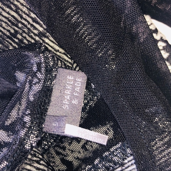 Sparkle & Fade Sheer Crop‎ Top S - Picture 2 of 2